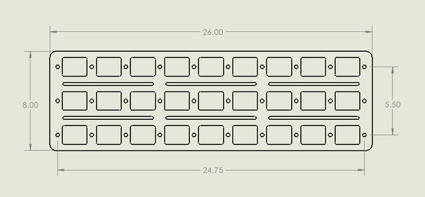 Medium Comp Panel (8"x26")