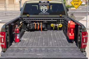 Truck bed organizer. Full bed molle panel. Overland truck bed rack. Overland gear organizer. Off-Road Racks. Gear Mounting. Ram 2500 Molle Panels. Ram 3500 Molle Panels. Ram 1500 molle panels. Icky Concepts. CJC Off-Road. Rotopax mount. Pro-Eagle Mount. Bedside rack system. Bulkhead truck rack. Off-Road rack. Overland Truck bed rack. Ram 2500 Truck bed rack system. Ram 3500 Truck bed rack system. Ram 2500 truck bed molle panels. Ram 3500 truck bed molle panels. ram truck bed molle panel